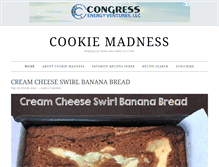 Tablet Screenshot of cookiemadness.net